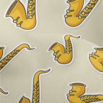 Cartoon Saxophone Lightweight Performance Linen