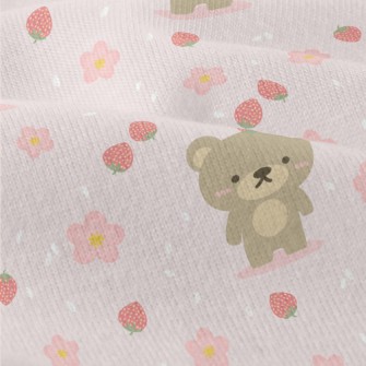 Blushing Bear And Strawberry Modern Jersey