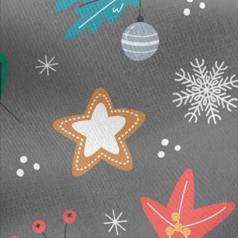 Christmas Celebration Elements Jersey Backed Fleece
