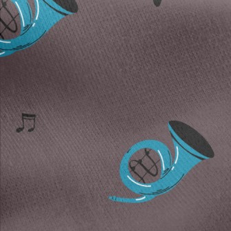 Blue French Horn Jersey Backed Fleece