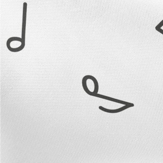Simple Musical Note Pattern Pongee