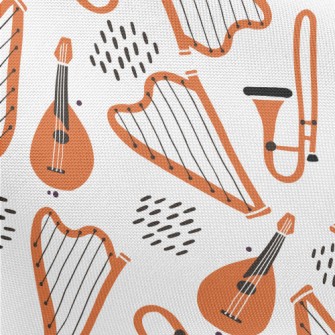 Guitar Harp Trumpet Pongee