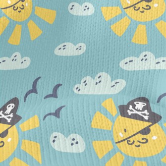 Cartoon Sun Pirate Stretch Jersey