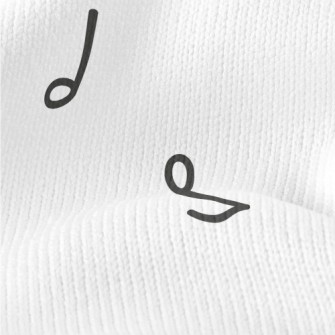 Simple Musical Note Pattern Stretch Jersey