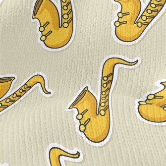 Cartoon Saxophone Stretch Jersey