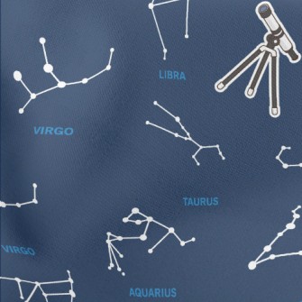 Astronomy And Stargazing Lightweight Cotton Poplin