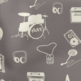 Rock Band Equipment Lightweight Cotton Poplin