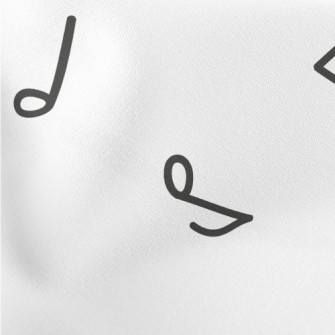 Simple Musical Note Pattern Lightweight Cotton Poplin