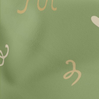 Abstract Musical Notes Pattern Lightweight Cotton Poplin