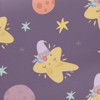 Peaceful Sleeping Stars Midweight Cotton Poplin