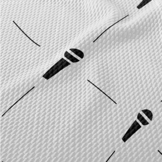 Microphone Pattern Birdseye Piqué