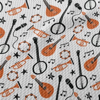 Two-color Musical Instrument G Birdseye Piqué