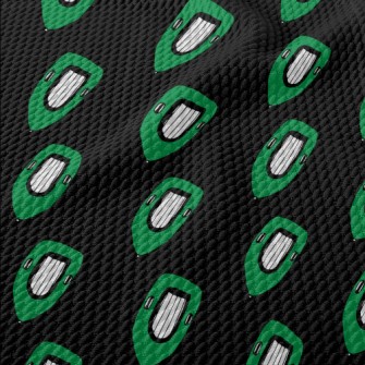 Green Rubber Boat Birdseye Piqué