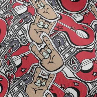 American Rock Pattern Chiffon