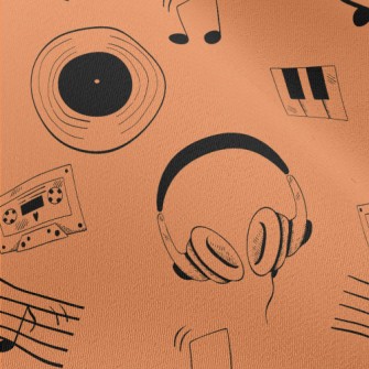 Vinyl Records And Cassettes Chiffon
