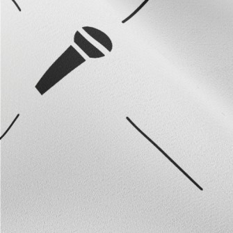 Microphone Pattern Chiffon