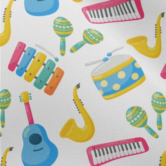 Cute Cartoon Colorful Musical  Chiffon