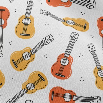 Ukulele Lily Pattern Chiffon