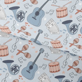 Colorful Hand Drawn Musical In Waterproof Oxford