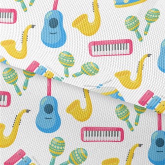Cute Cartoon Colorful Musical  Waterproof Oxford