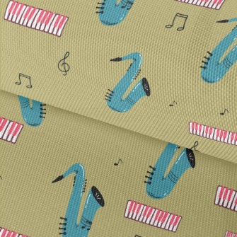 Blue Saxophone Waterproof Oxford