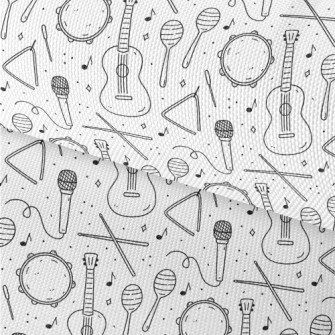 Cute Black And White Musical I Waterproof Oxford