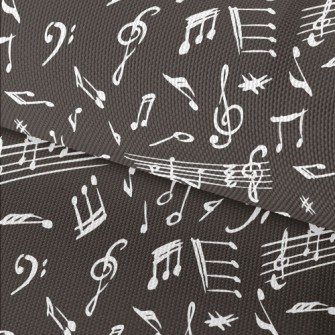 Hand Drawn Irregular Musical N Waterproof Oxford