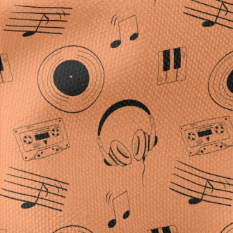 Vinyl Records And Cassettes Waterproof Canvas
