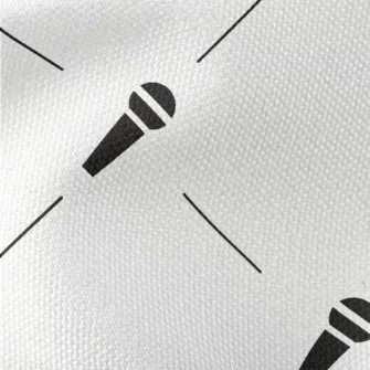 Microphone Pattern Waterproof Canvas