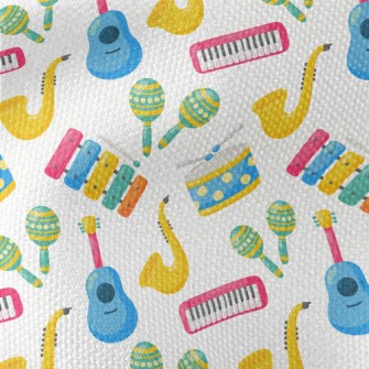 Cute Cartoon Colorful Musical  Waterproof Canvas
