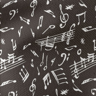 Hand Drawn Irregular Musical N Waterproof Canvas