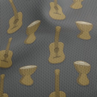 Reggae Music Instruments Athletic Mesh Flat Back