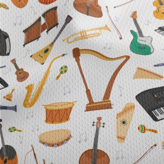 Orchestral And Percussion Inst Athletic Mesh Flat Back