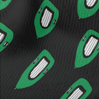 Green Rubber Boat Terry