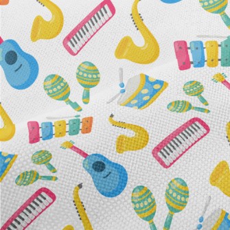 Cute Cartoon Colorful Musical  Performance Linen