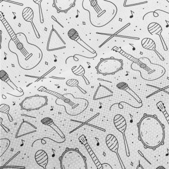 Cute Black And White Musical I Performance Linen