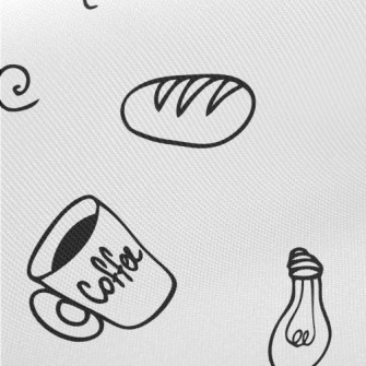Breakfast With Light Bulb Twill