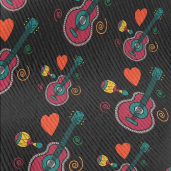 Colorful Guitar And Shaker Standard Corduroy
