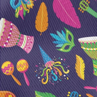 Colorful Brazilian Carnival Standard Corduroy