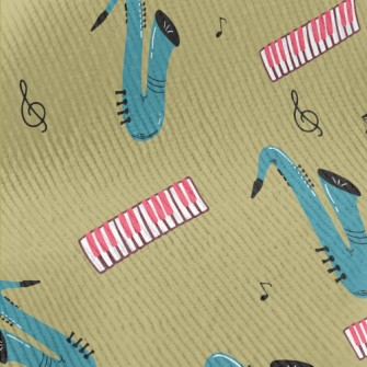 Blue Saxophone Standard Corduroy