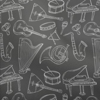 Hand Drawn Common Musical Inst Dobby