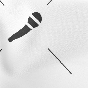 Microphone Pattern Stretch Ponte