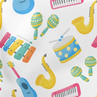 Cute Cartoon Colorful Musical  Stretch Ponte