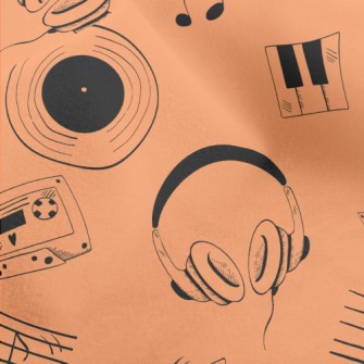 Vinyl Records And Cassettes Micro Fleece