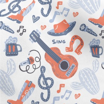 Country Music Bar Micro Fleece
