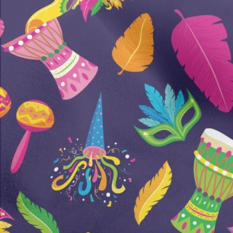 Colorful Brazilian Carnival Micro Fleece