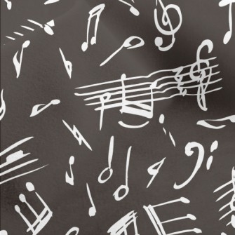 Hand Drawn Irregular Musical N Micro Fleece