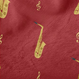Saxophone Pattern Minky