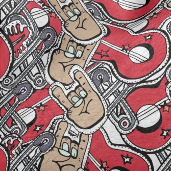 American Rock Pattern Minky