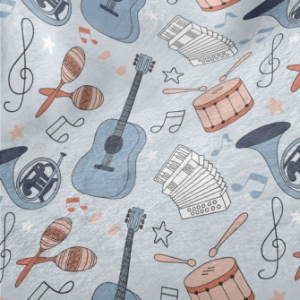 Colorful Hand Drawn Musical In Minky